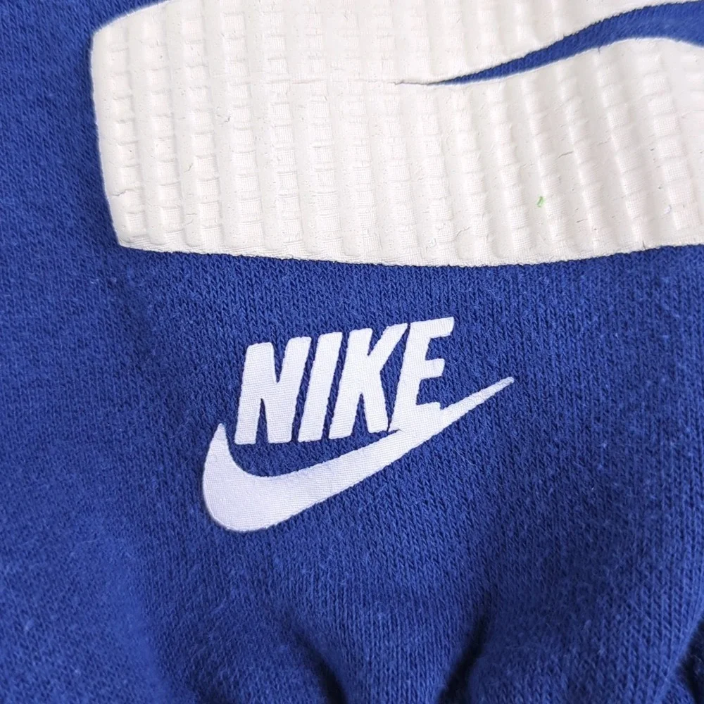 Nike Jordan Messy Room Jogger Pants Boys Small Blue Fleece Sweatpants Embossed